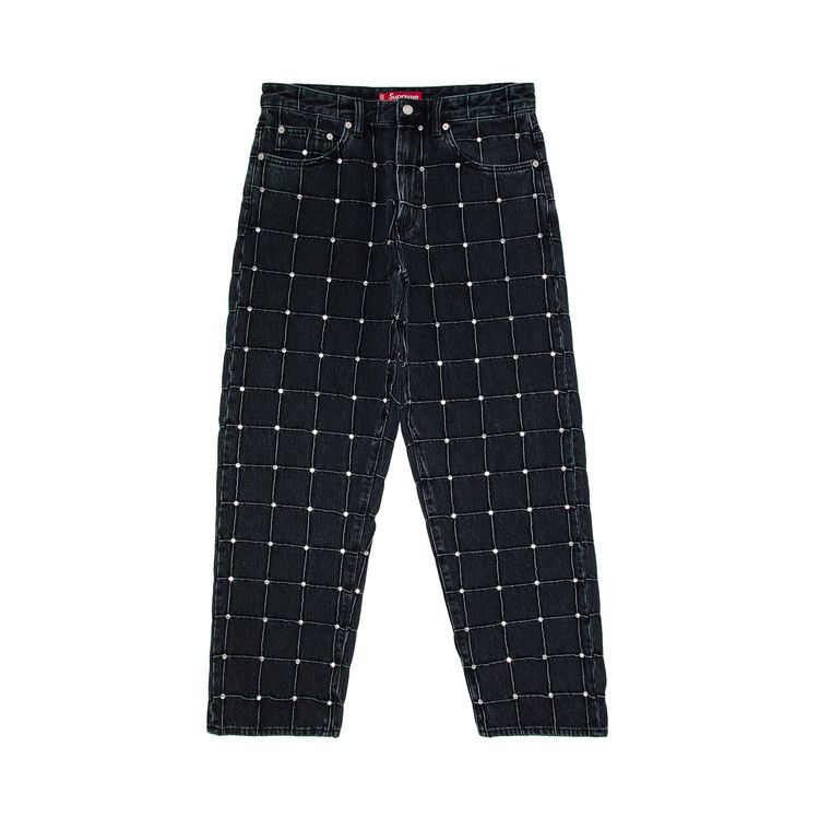 Supreme Studded Seam Loose Fit Jean 'Black'