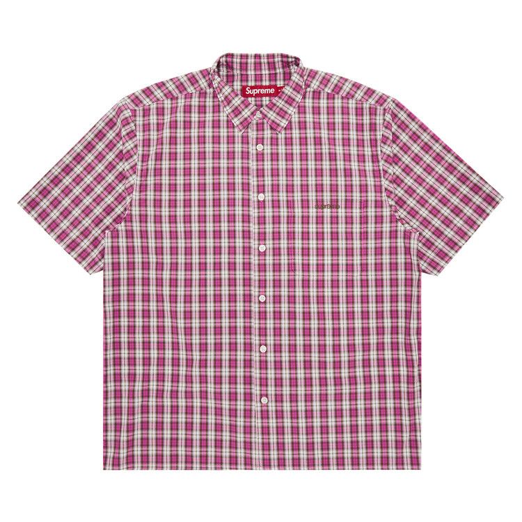 Supreme Mini Plaid Short-Sleeve Shirt 'Pink'