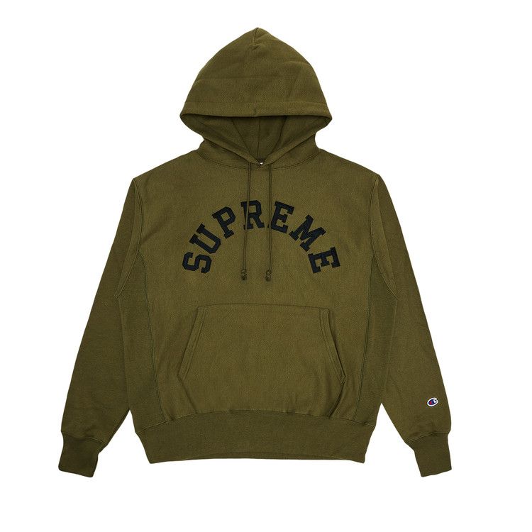 Supreme Champion Hooded Sweatshirt 'Olive'