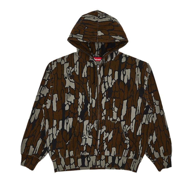 Supreme Work Zip Up Hooded Sweatshirt 'Mossy Oak Trebark Camo'