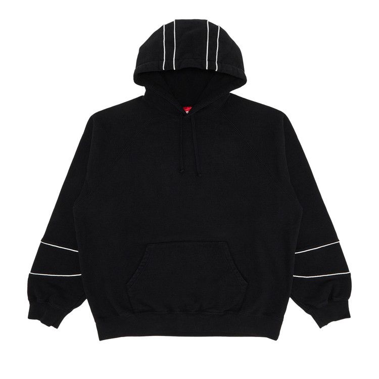 Supreme Paneled Hooded Sweatshirt 'Black'