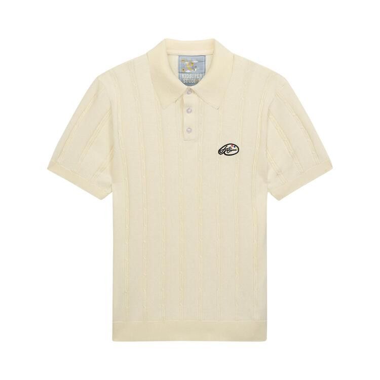KidSuper Painters Logo Knit Polo 'Cream'