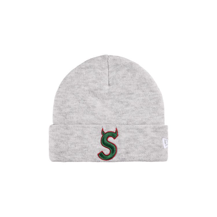Supreme New Era Devil S Logo Beanie 'Ash Grey'
