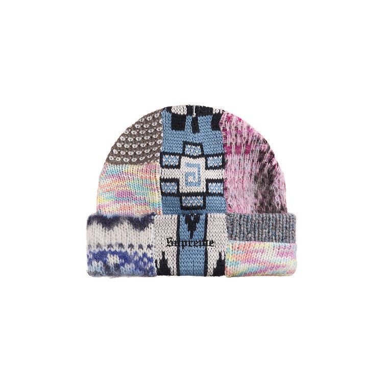 Supreme Patchwork Beanie 'Light Blue'