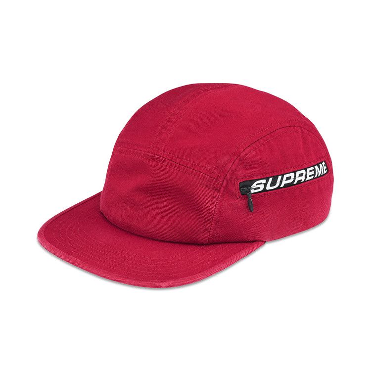 Supreme Side Zip Camp Cap 'Red'