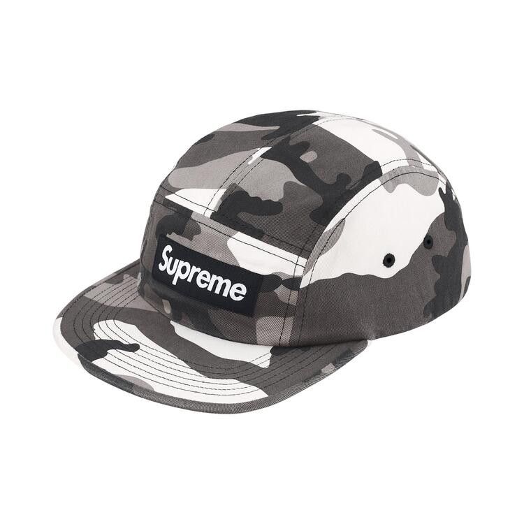 Supreme Washed Chino Twill Camp Cap 'Snow Camo'