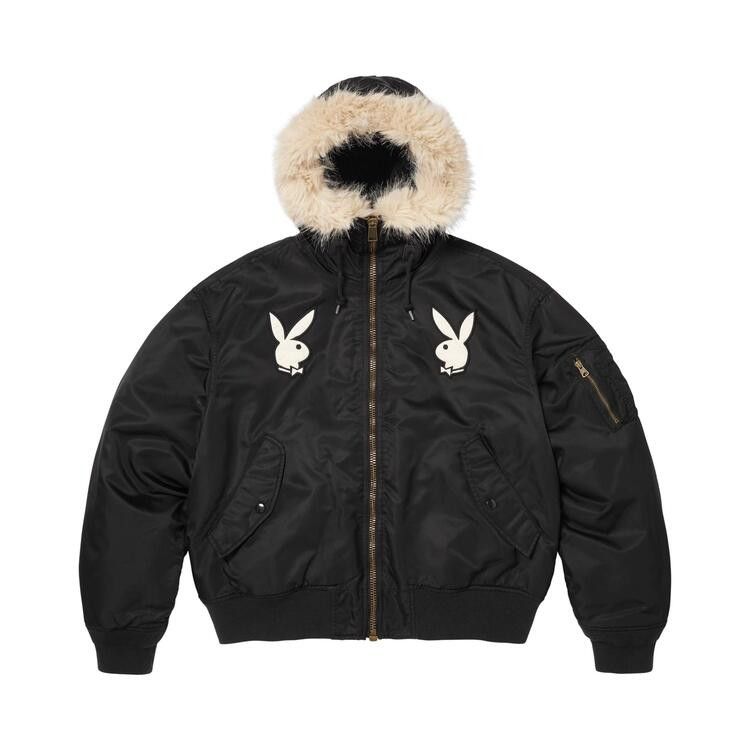 Supreme x Playboy Hooded Ma-1 'Black'