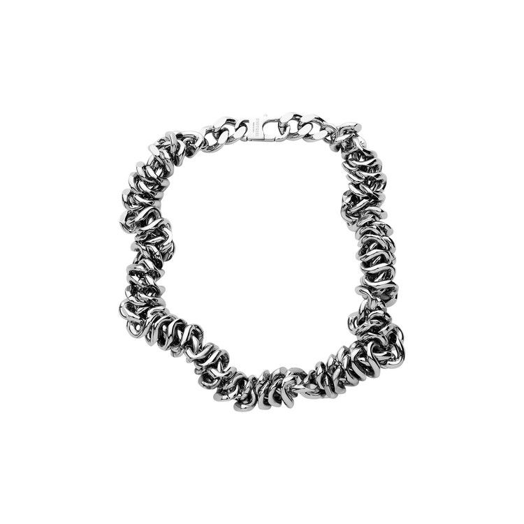 D'heygere Twisted Curb Chain Necklace 'Silver'