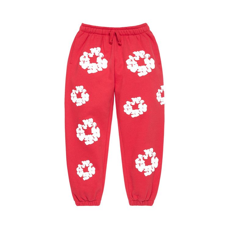 Denim Tears Cotton Wreath Sweatpants 'Red'