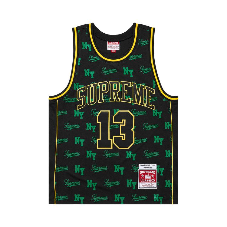 Supreme x Mitchell & Ness Monogram Jersey 'Black'
