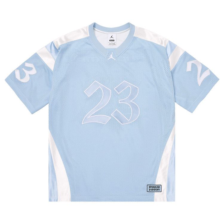 Supreme x Jordan Warm Up Jersey 'Light Blue'