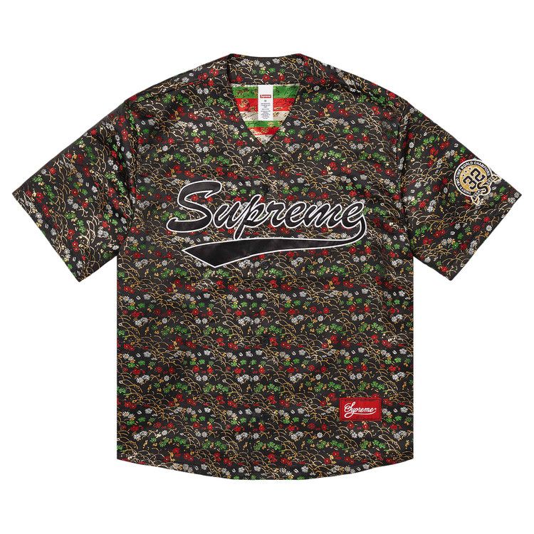 Supreme Floral Jacquard Jersey 'Black'