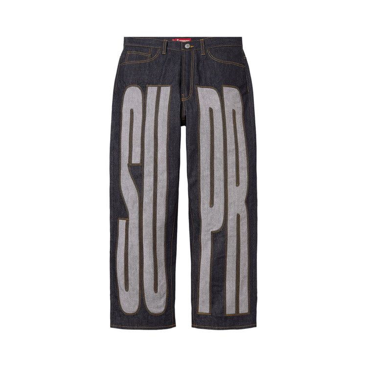Supreme Inset Spellout Baggy Jean 'Rigid Indigo'