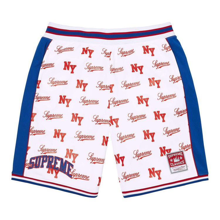 Supreme x Mitchell & Ness Monogram Short 'White'