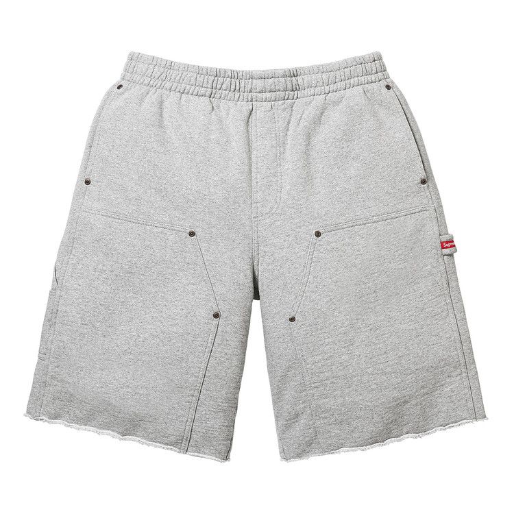 Supreme Double Knee Painter Sweatshort 'Heather Grey'