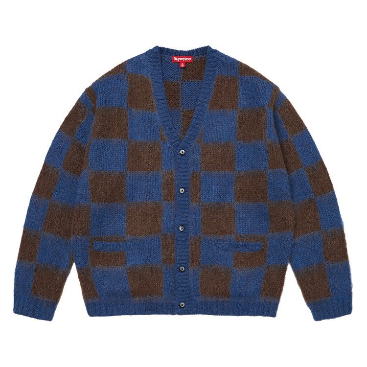 Supreme Checkerboard Cardigan 'Blue'