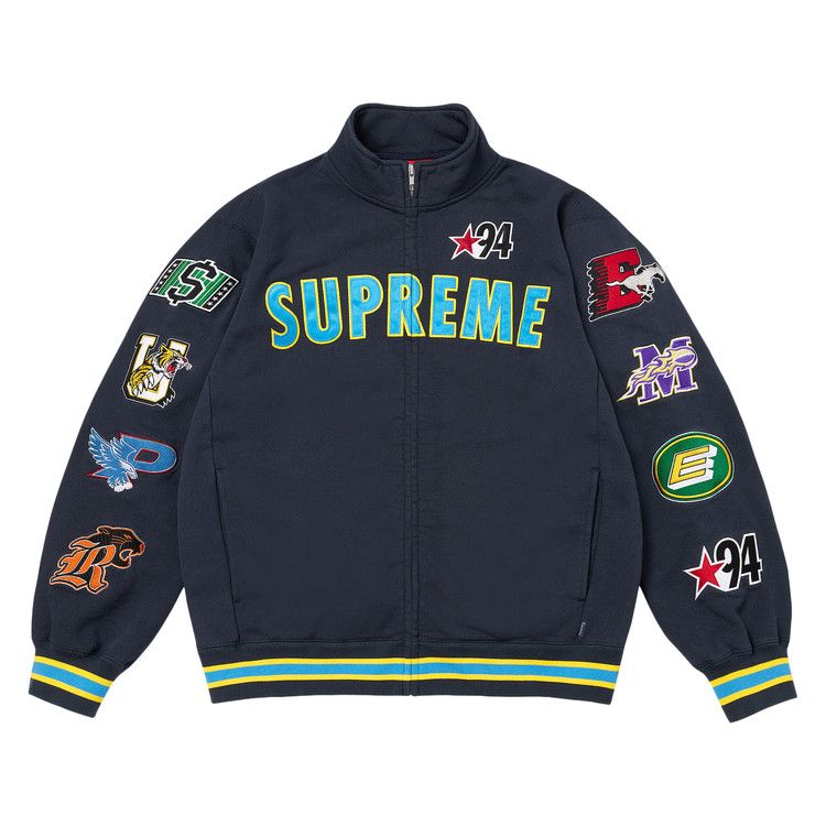 Supreme Mascots Zip Up Sweatshirt 'Navy'