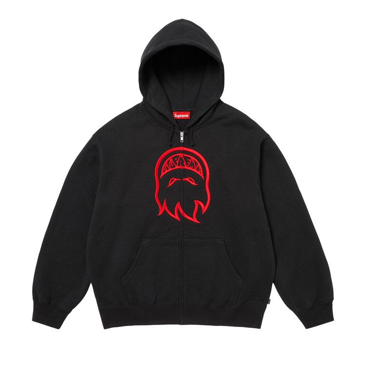 Supreme x Spitfire Zip Up Hooded Sweatshirt 'Black'