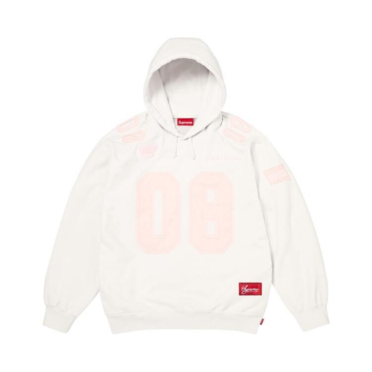 Supreme Jersey Hooded Sweatshirt 'White'