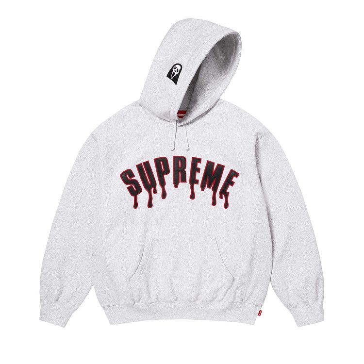 Supreme Ghostface Arc Hooded Sweatshirt 'Ash Grey'