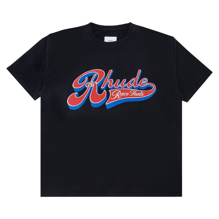 Rhude Pit Stop Tee 'Vintage Black/Red/Blue'