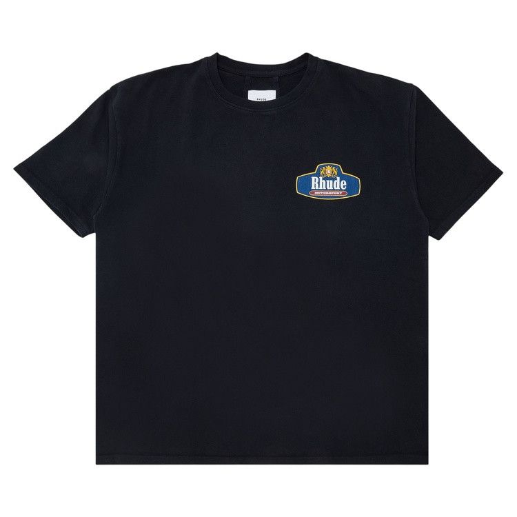 Rhude Racing Crest Tee 'Vintage Black/Navy'