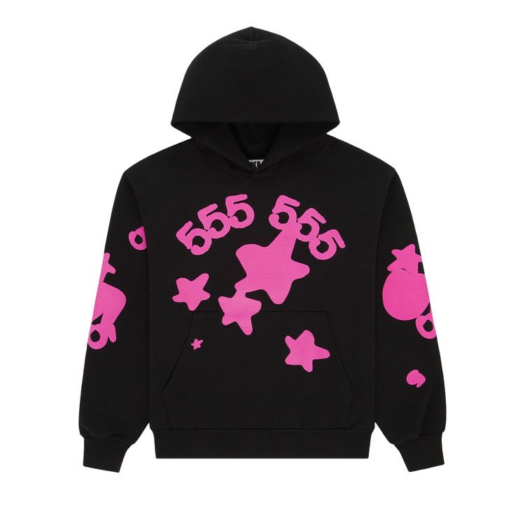 Sp5der Angel Number Beluga Hoodie 'Black'