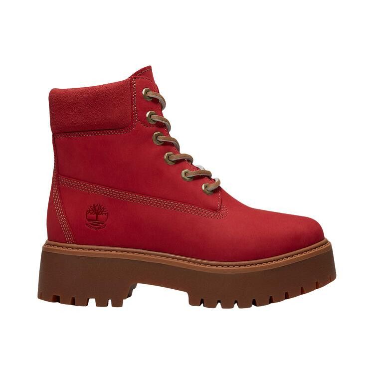 Timberland Wmns Stone Street 6 Inch Waterproof Platform Boot 'Red'