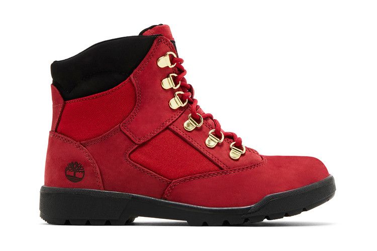 Timberland 6 Inch Field Boot Junior 'Dark Red Black'