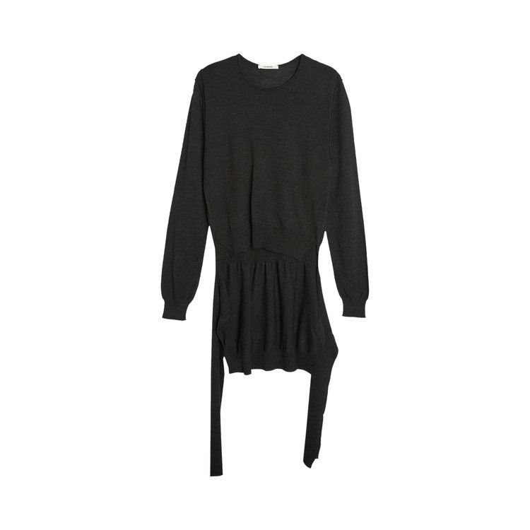 Lemaire Trompe L'Oeil Crewneck Jumper 'Anthracite'