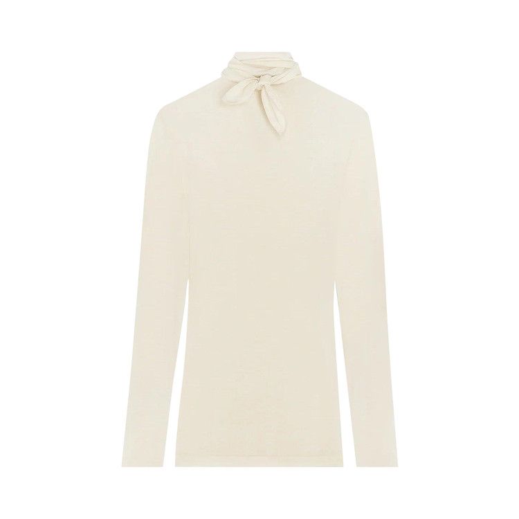 Lemaire Foulard Top With Patchs 'Pearl White'