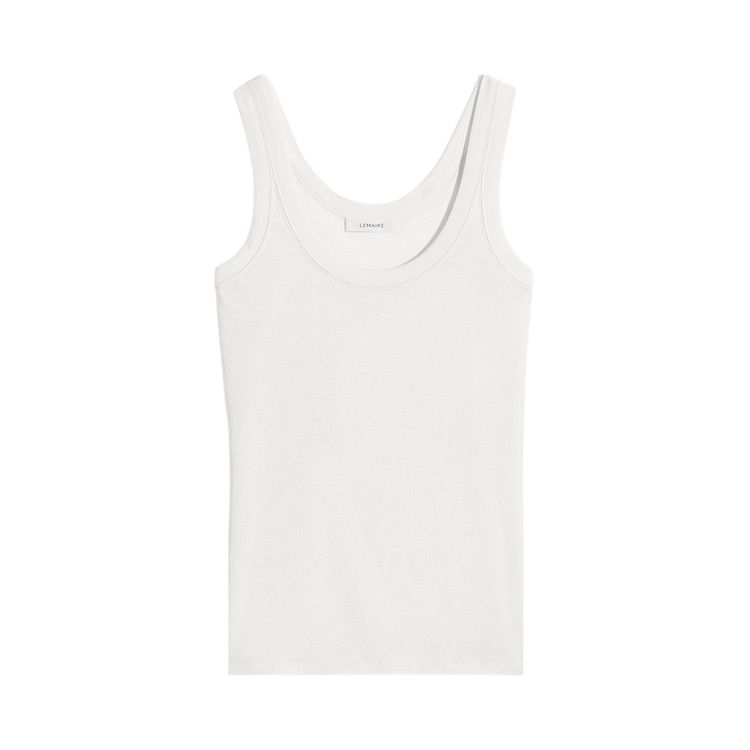 Lemaire Jersey Rib Tank Top 'Light Cream'