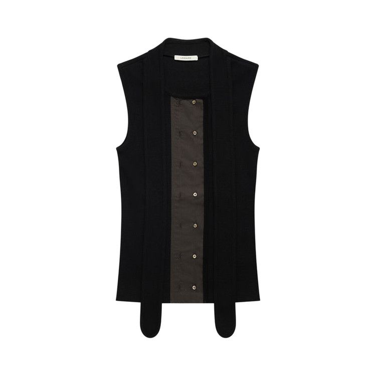 Lemaire Asymmetrical Fitted Top 'Black'