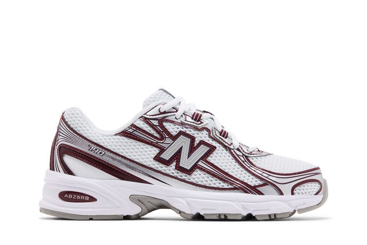 New Balance 740 'White Burgundy Silver'