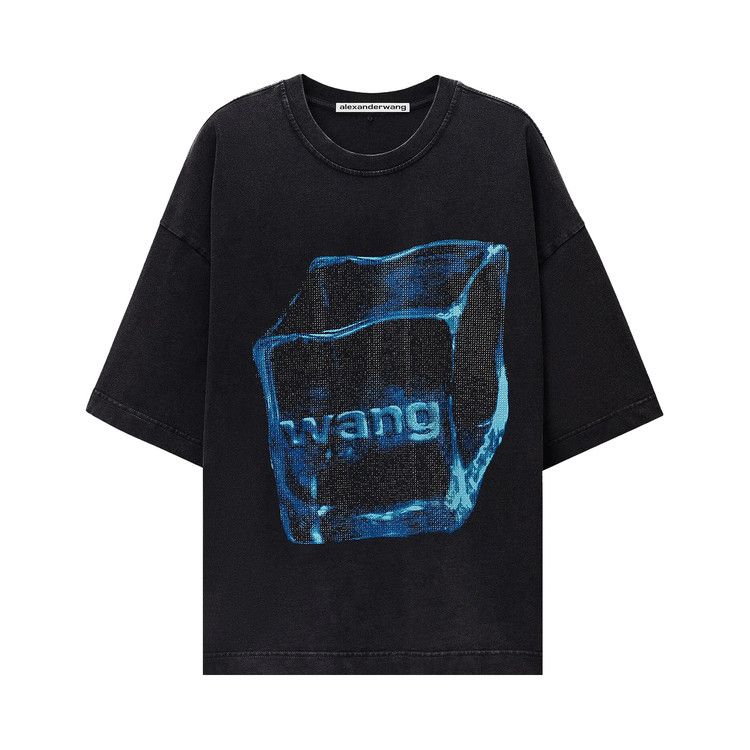 Alexander Wang Hotfix Graphic Short-Sleeve Tee 'Washed Black'