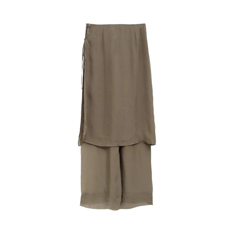 Paloma Wool Low Silk Archive Skirt 'Khaki'