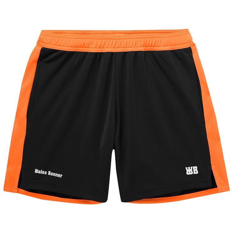 Wales Bonner Home Jersey Shorts 'Black/Orange'