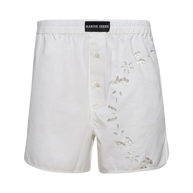 Marine Serre Regenerated Household Linen Short 'White'