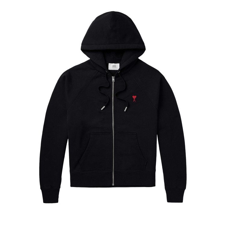 Ami Zipped Hoodie 'Black'