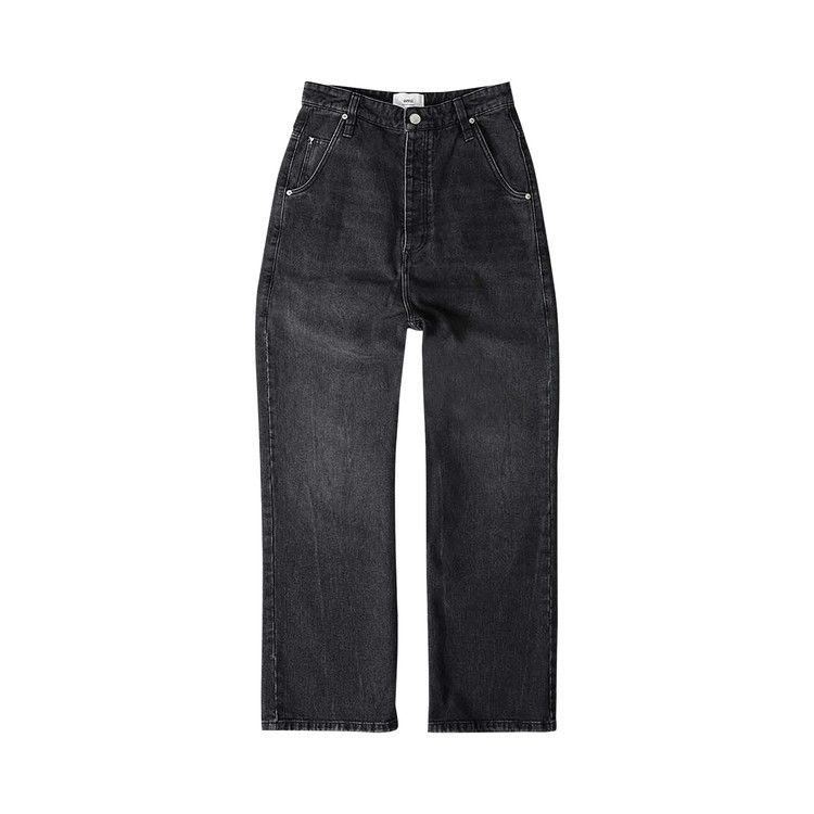 Ami Baggy Fit Jeans 'Used Black'