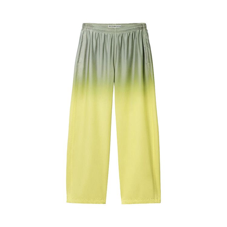 Alexander Wang Reflective Mid-Rise Track Pant 'Silver/Yellow'