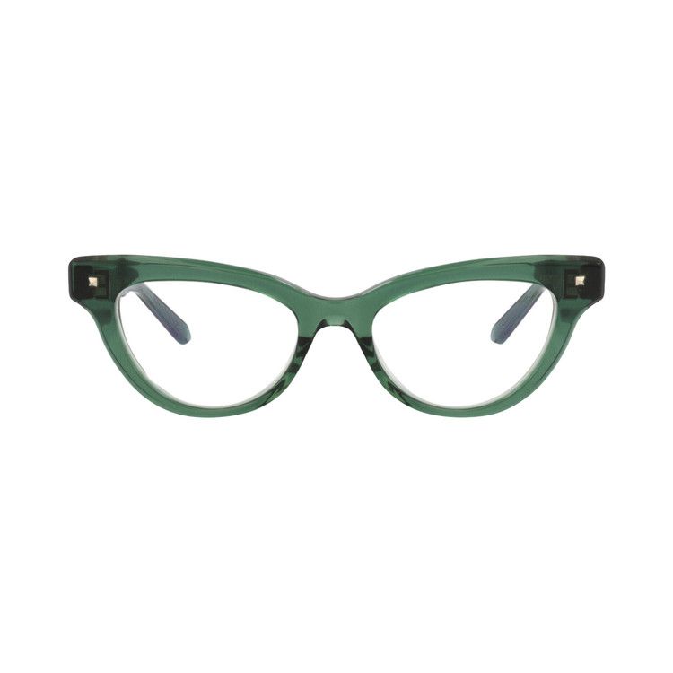 Valentino Cat Eye Acetate Optical Frames 'Green/Transparent'