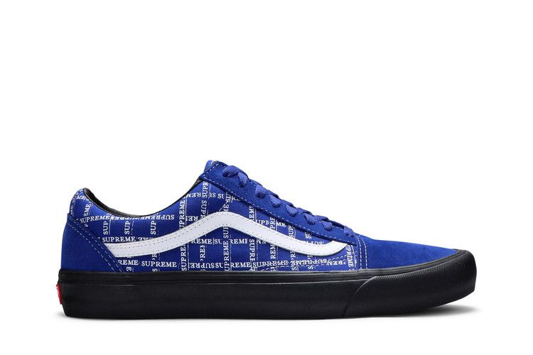 Supreme x Vans Old Skool Pro 'Logo Pattern - Royal'