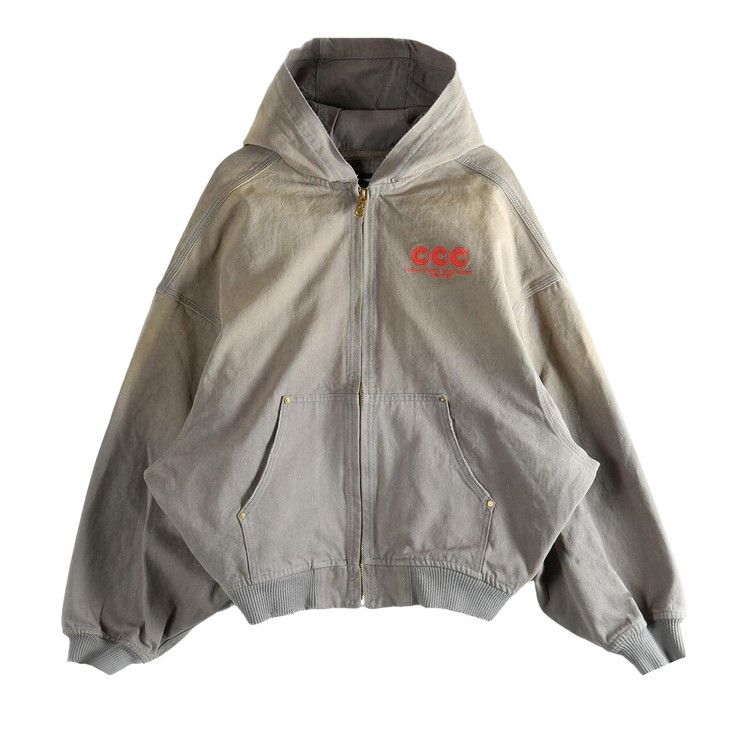 Willy Chavarria Juggernaut Workwear Hoodie 'Concrete'