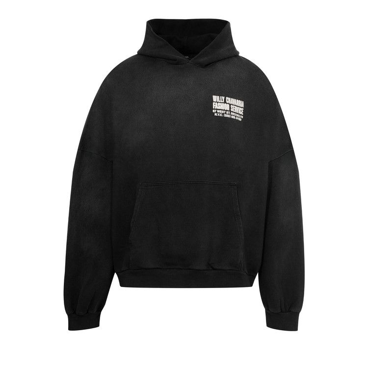 Willy Chavarria Fashion Services Hooligan Hoodie 'Black'