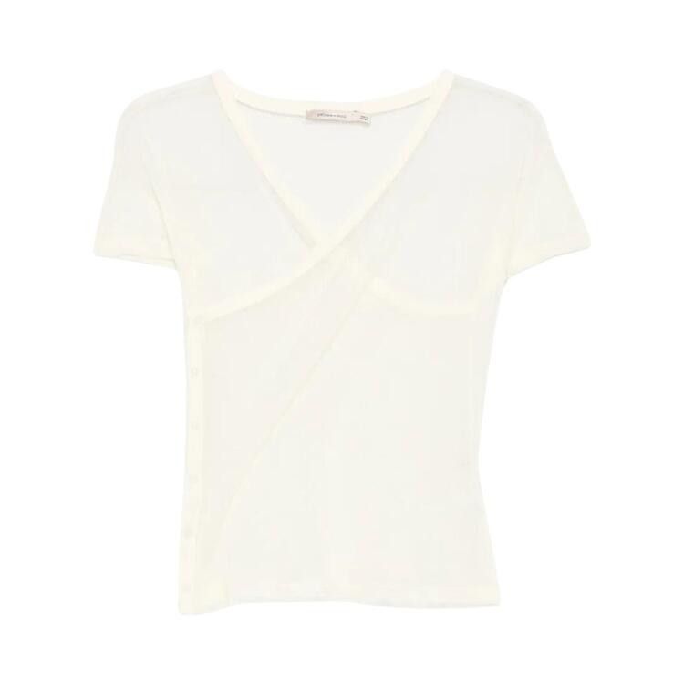 Paloma Wool Olimpia Mesh Top 'Pale Yellow'