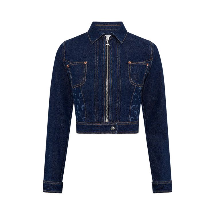 Marine Serre Midnight Blue Denim Trucker Jacket 'Midnight Blue'