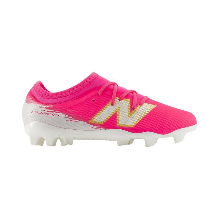 New Balance Furon Team FG V8 Little Kid 'Pink Heat Sea Salt'