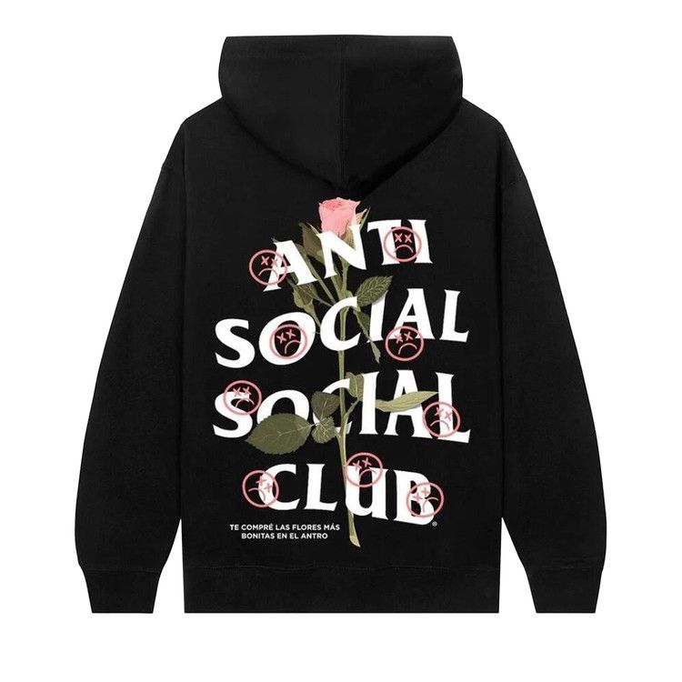 Anti Social Social Club x Sadboyz Pink Rose Hoodie 'Black'