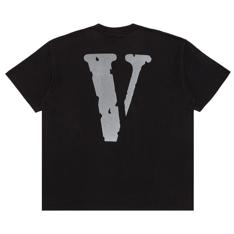 Vlone Staple T-Shirt 'Black/White/Silver'
